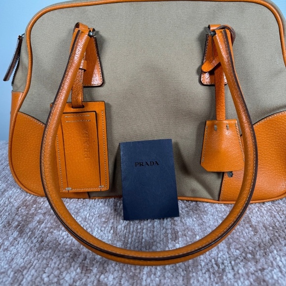 Prada Vintage Cinghiale-Trimmed Canapa - Picture 6 of 11